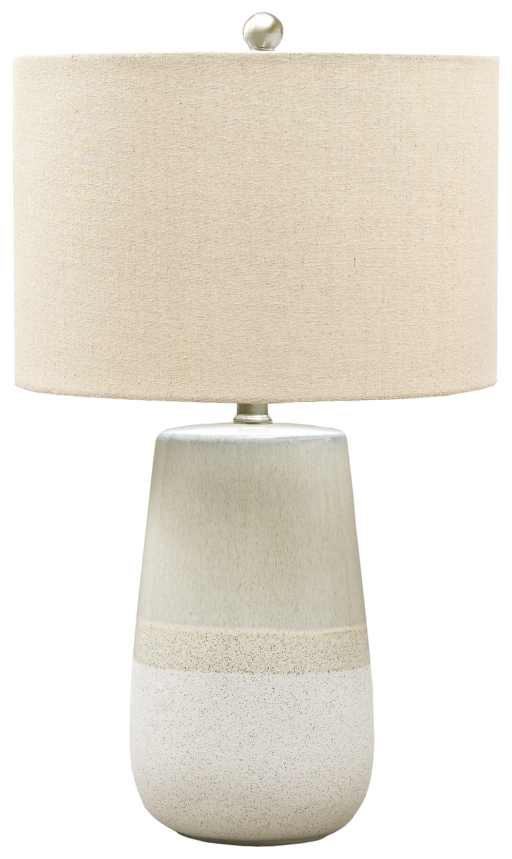 Shavon - Ceramic Table Lamp  - Beige / White