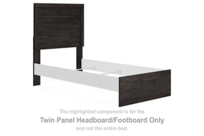 Belachime - Twin Panel Headboard/Footboard - Black