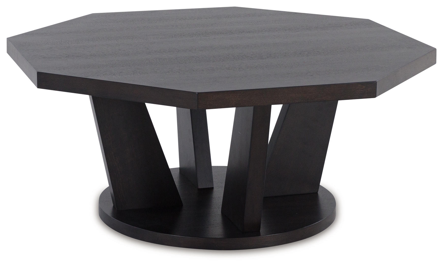 Chasinfield - Octagon Coffee Table - Dark Brown
