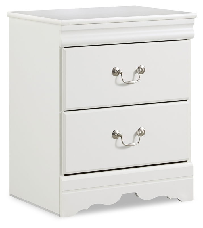 Anarasia - Two Drawer Night Stand - White
