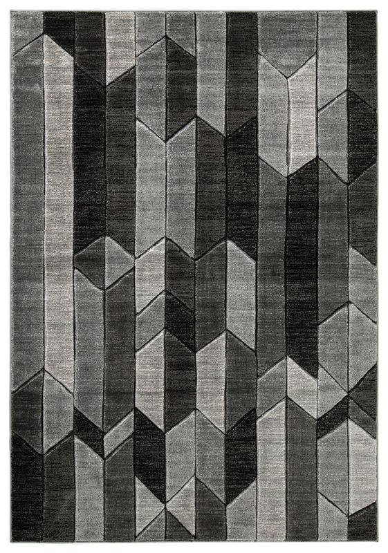 Chayse - 7' x 10' Rug - Black / Gray