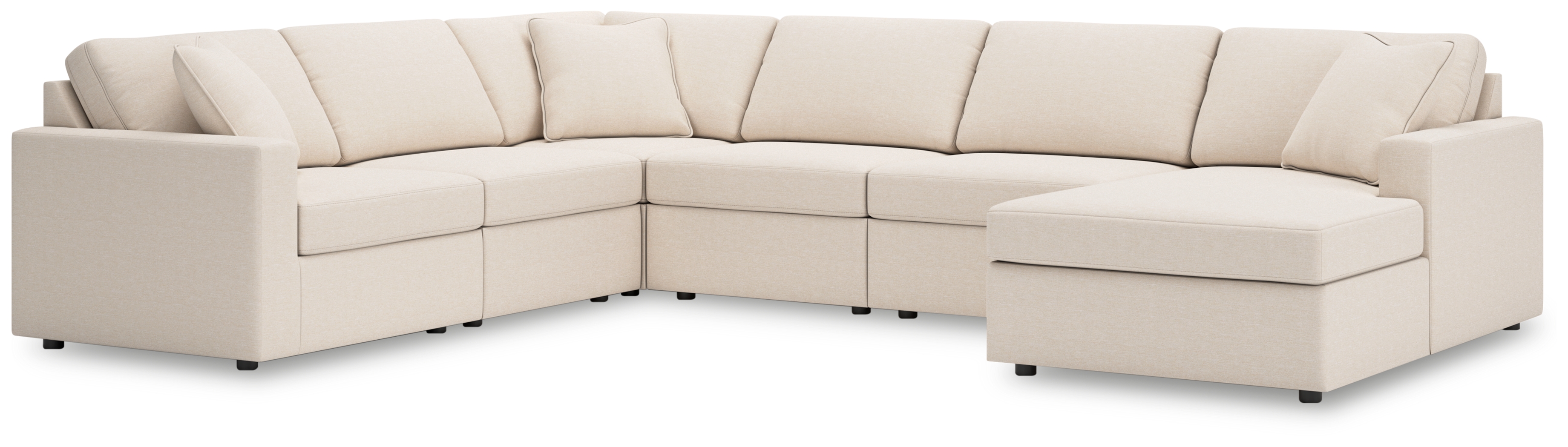 Modmax - 6-Piece Sectional With Raf Corner Chaise - Oyster