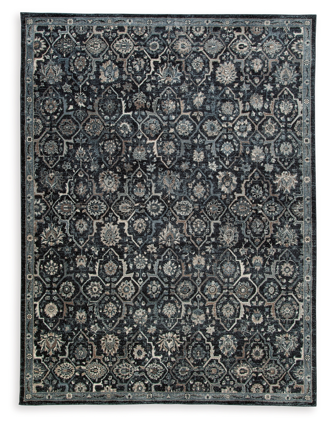 Hilcott - 8' x 10' Rug - Blue / Cream / Brown
