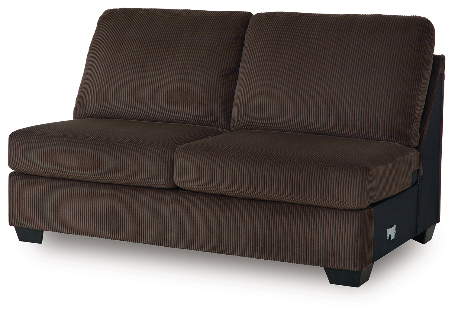 Kimlee - Armless Loveseat - Chocolate