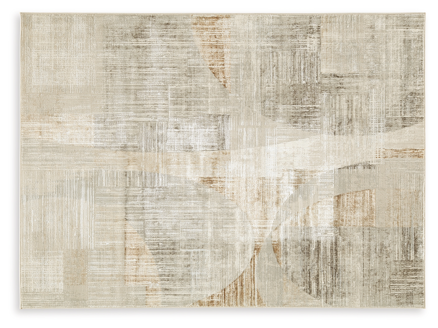 Truward - 5' x 7' Rug - Linen / Gray / Caramel