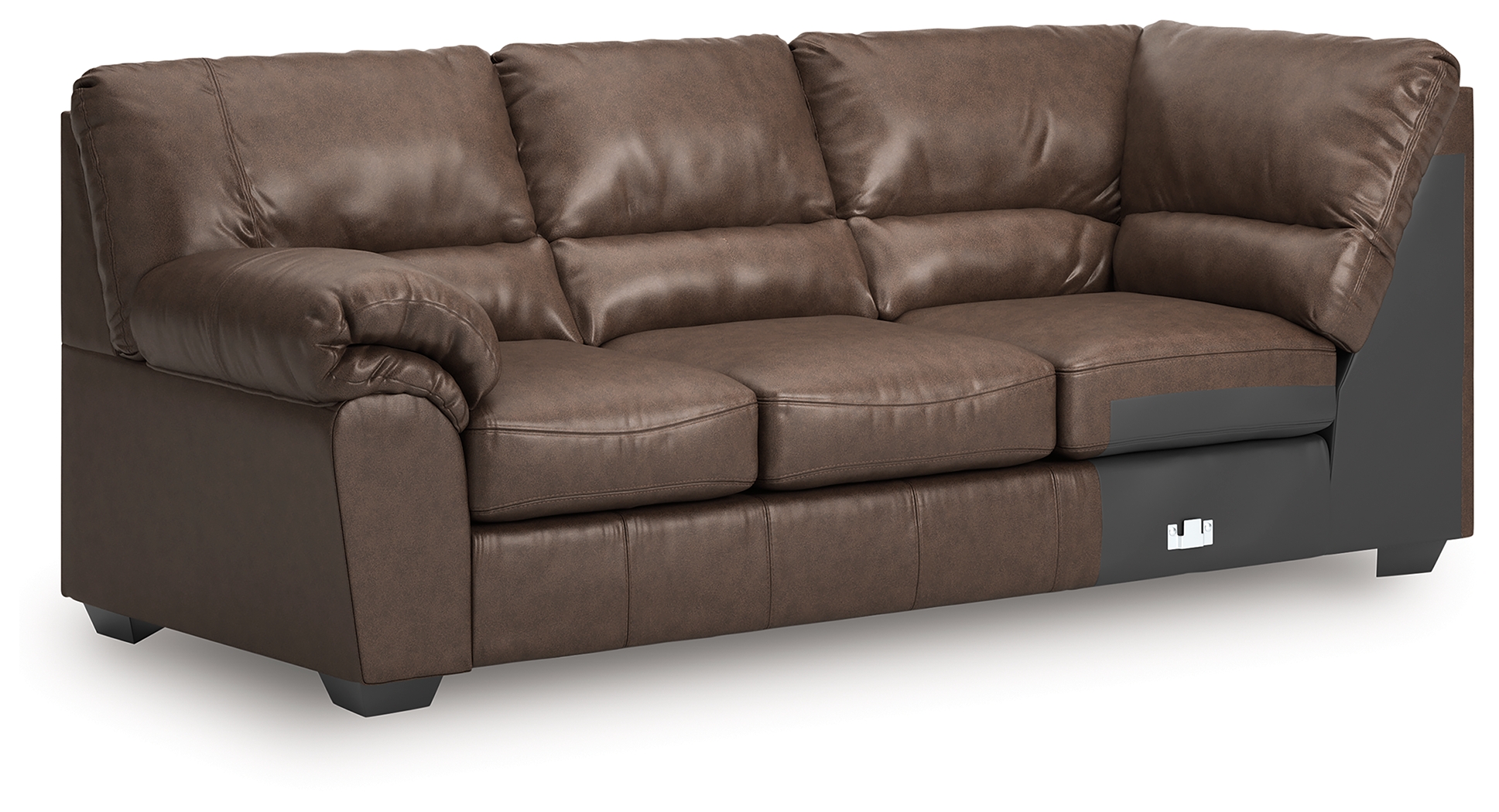 WillowBend - LAF Sofa With Corner Wedge - Umber