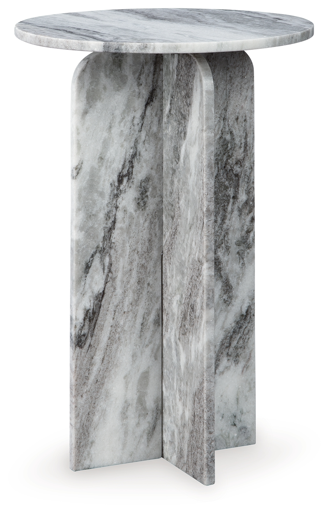 Keithwell - Round Accent Table - Gray