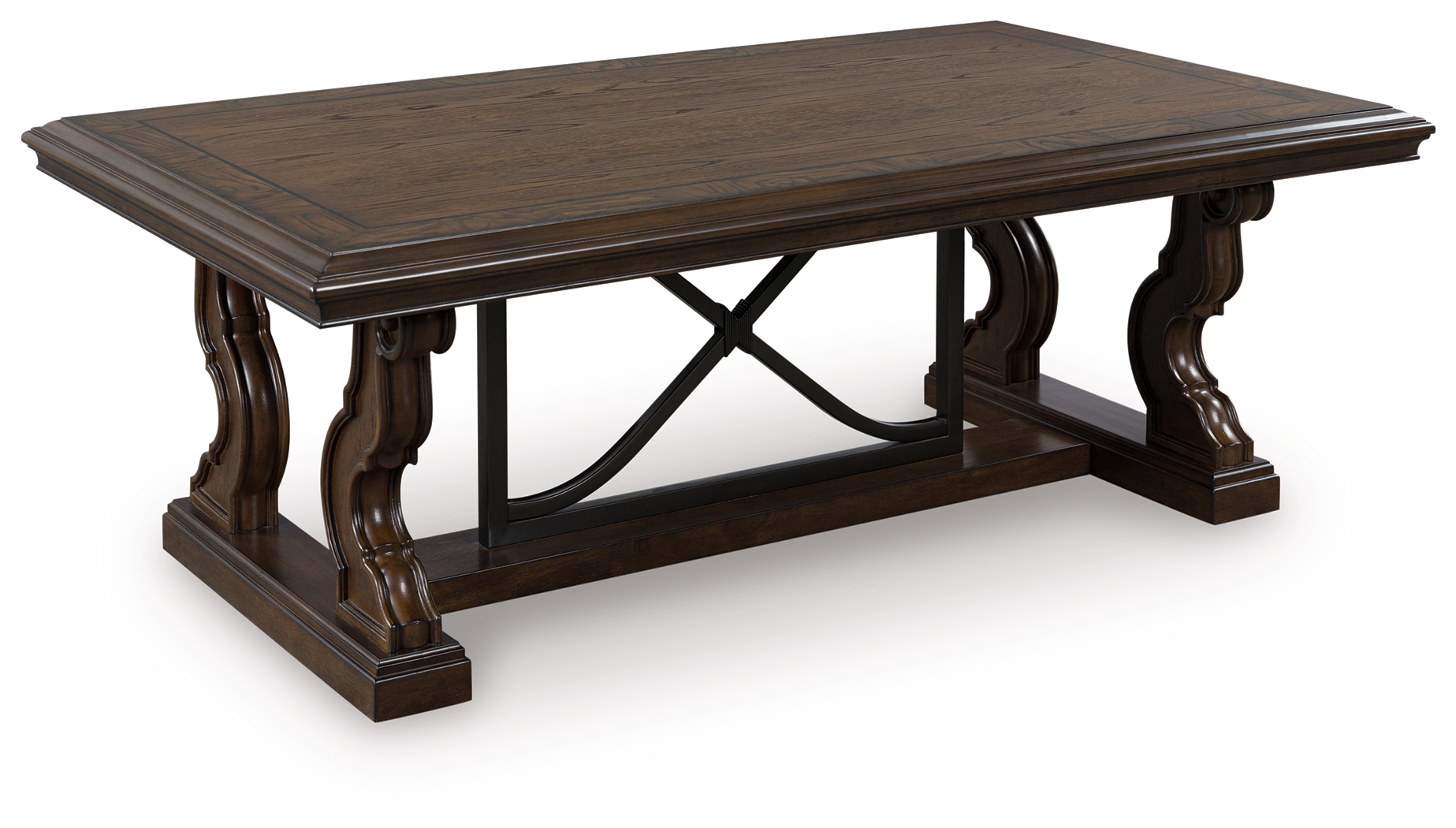 Maylee - Rectangular Cocktail Table - Dark Brown