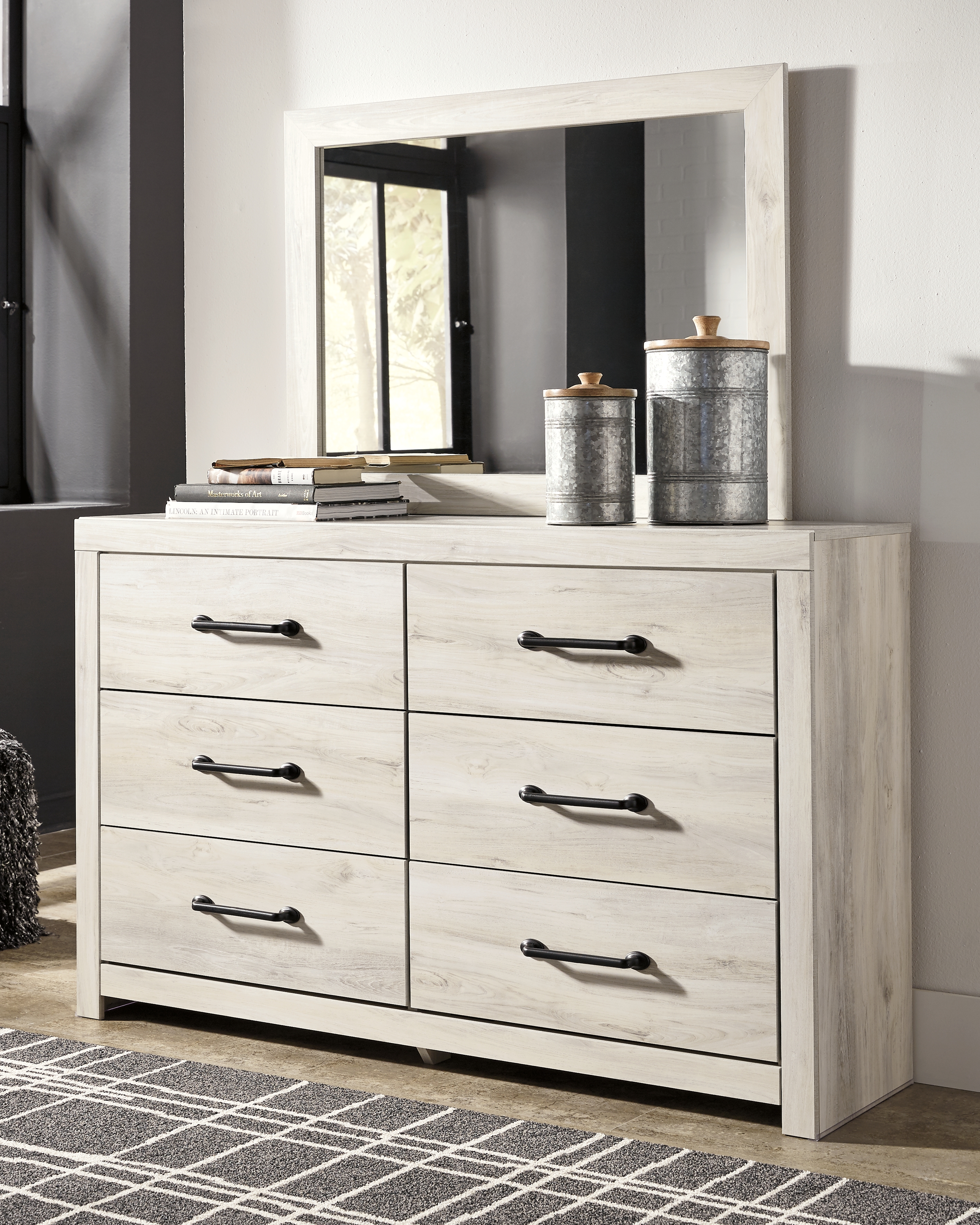 Cambeck - Dresser, Mirror - Whitewash