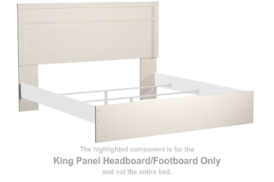 Stelsie - King Panel Headboard/Footboard - White