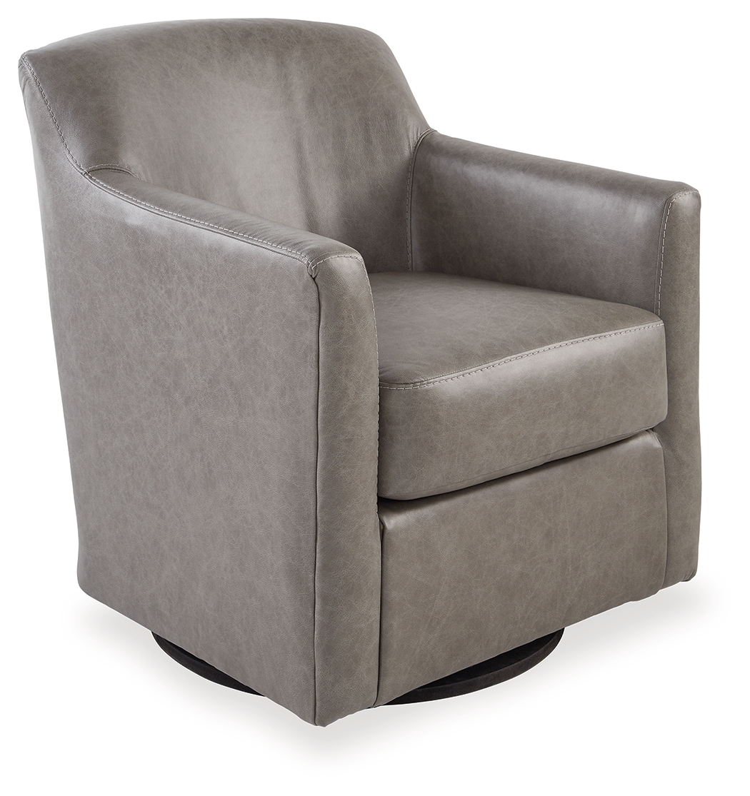Bradney - Swivel Accent Chair - Fossil