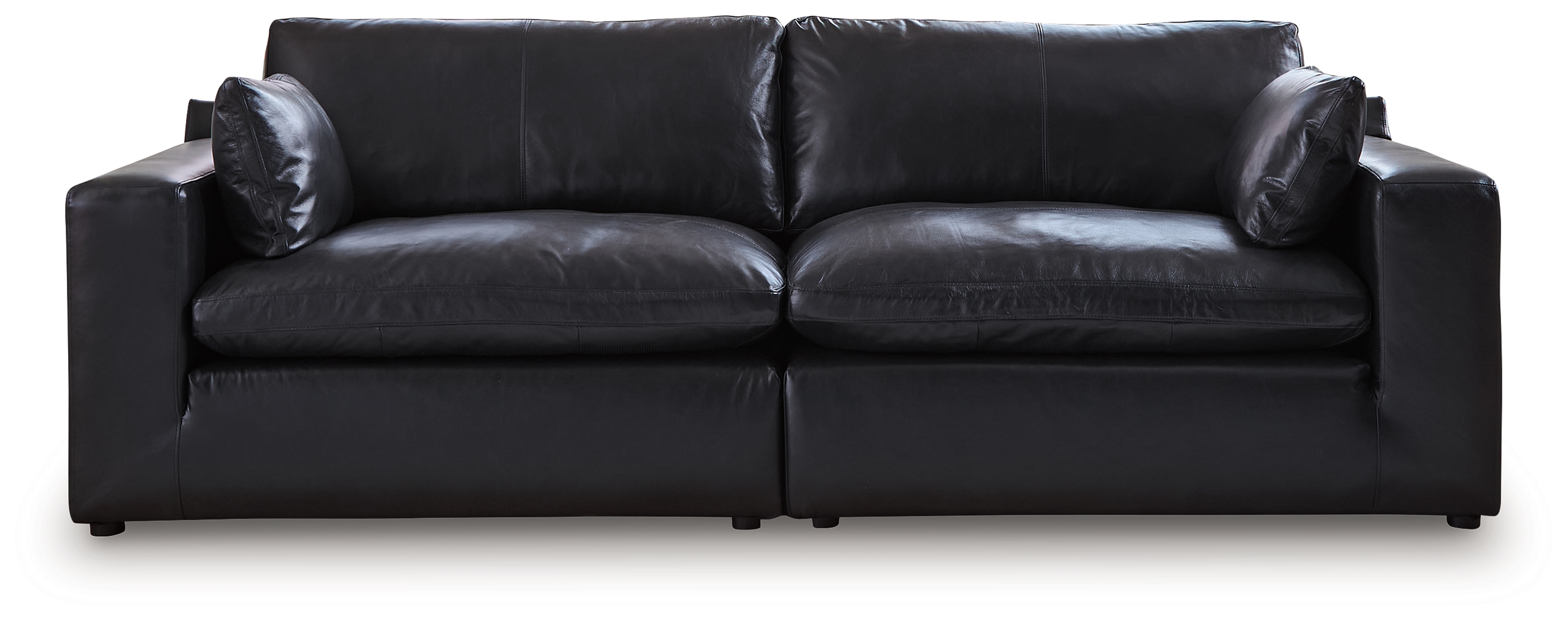 Emilia - 2-Piece Sectional Loveseat - Black