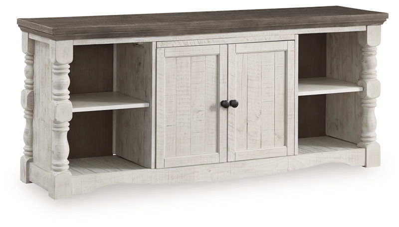 Havalance - Extra Large TV Stand - 2 Doors - Brown / Beige