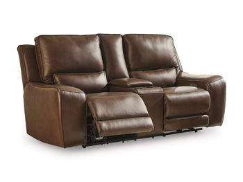 DeepWakes - Power Reclining Loveseat / Console / Adjustable Headrest - Canyon