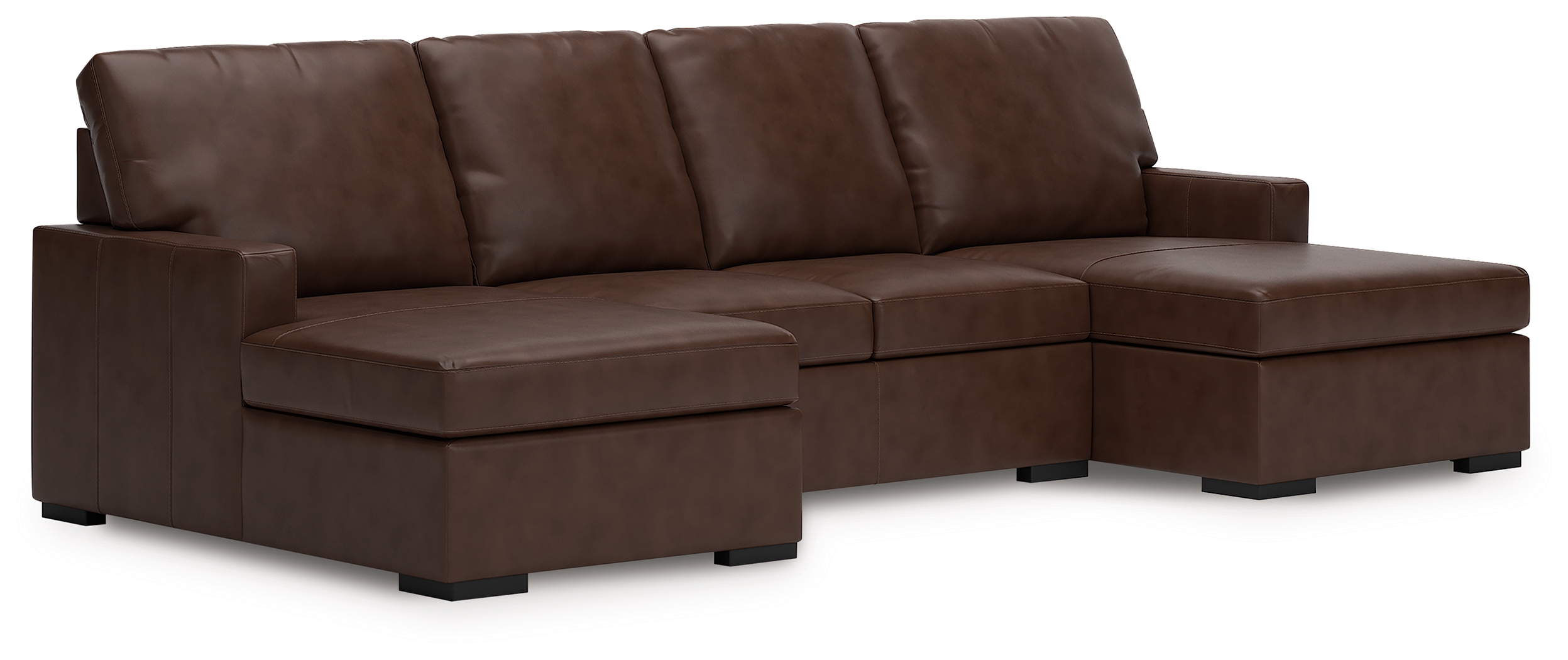 McDowlan - 3-Piece Sectional With Double Chaise - Coffee