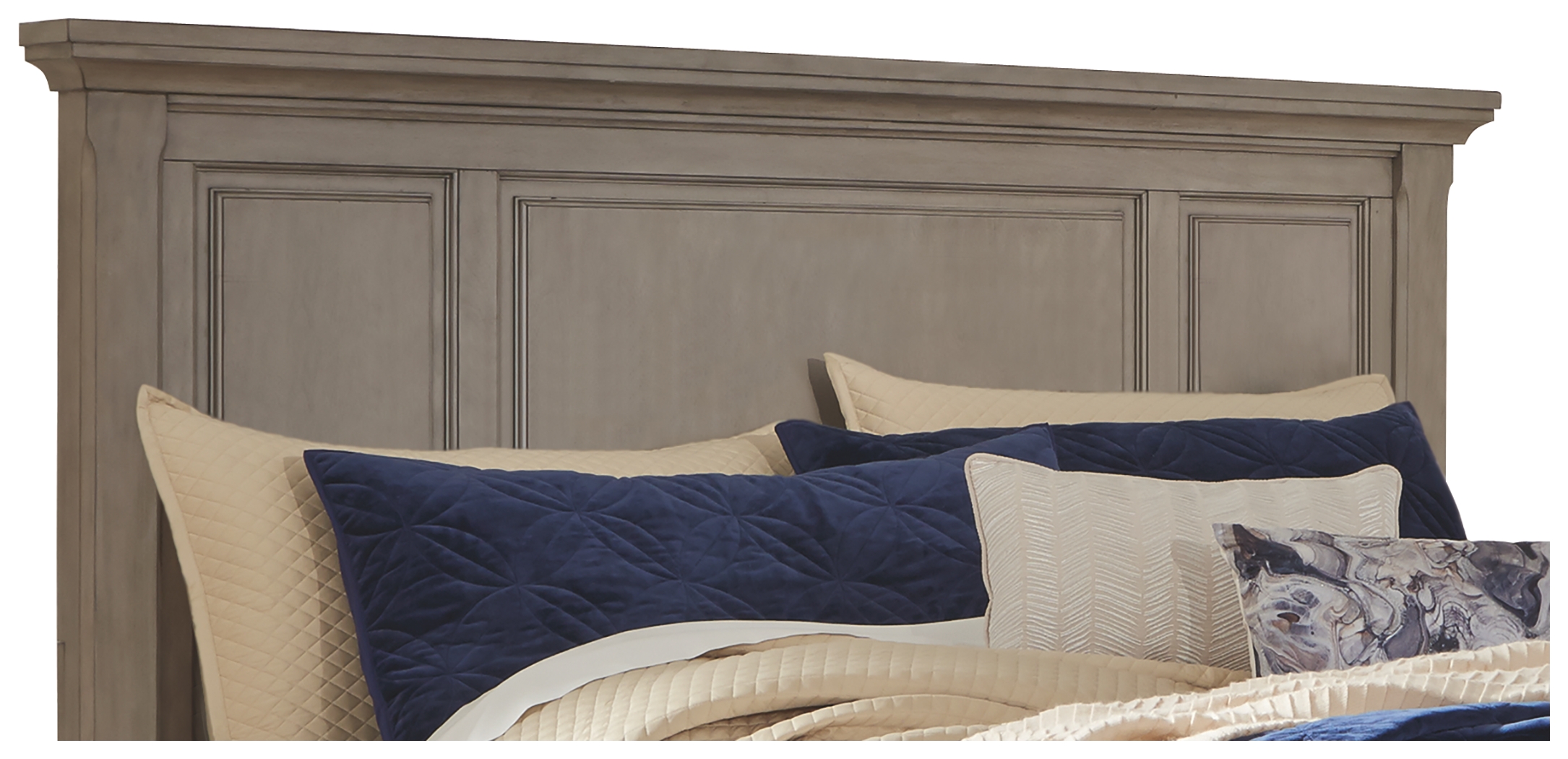 Lettner - King/Cal King Panel Headboard - Light Gray