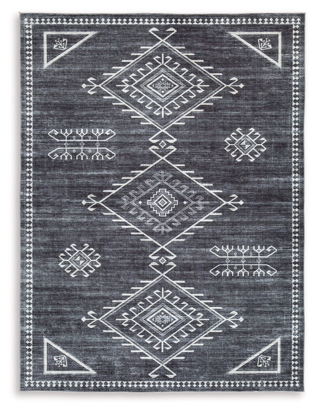 Arloman - 5' x 7' Rug - Black / Cream / Gray