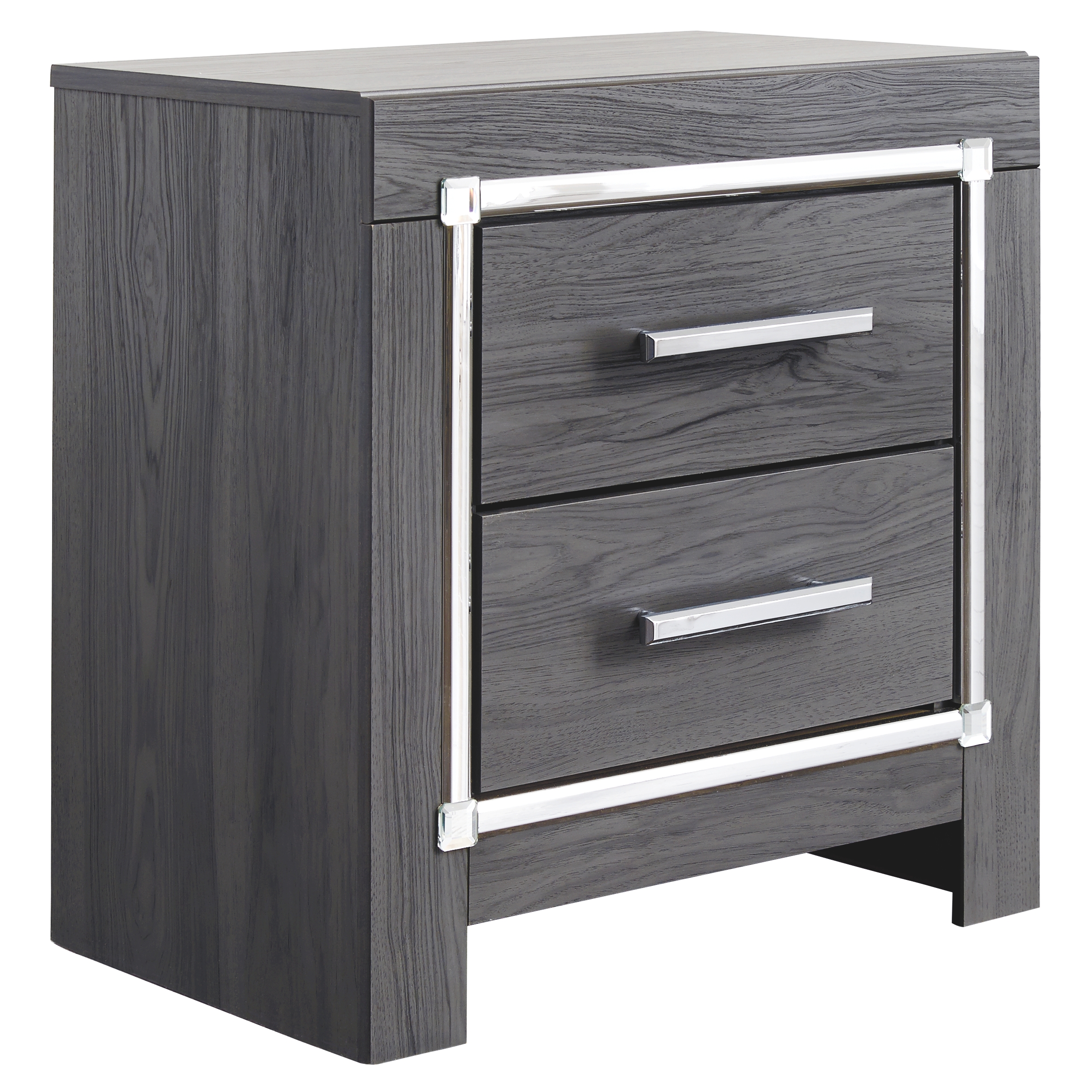 Lodanna - Two Drawer Night Stand - Gray