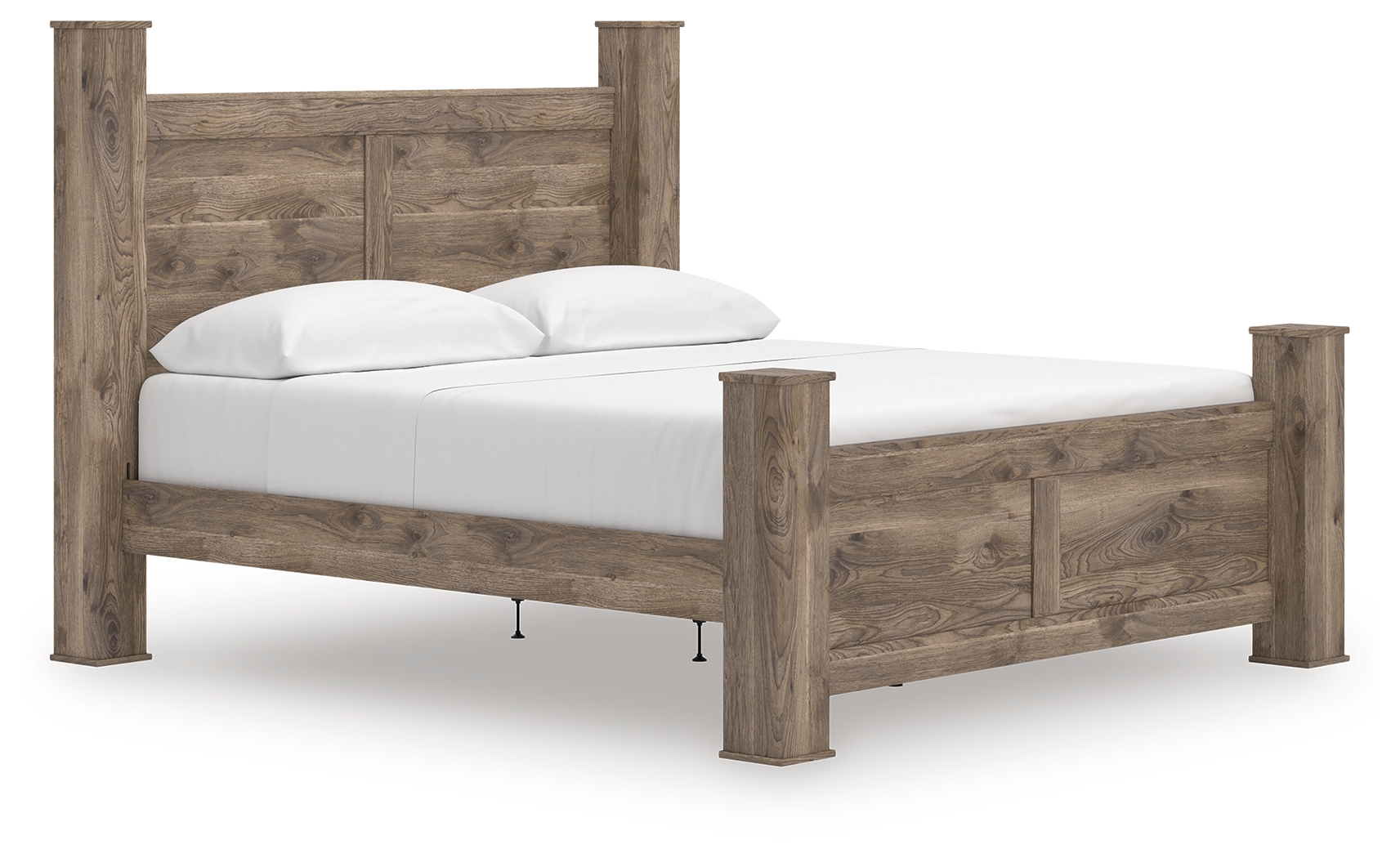 Rusticott - King Poster Bed - Brown