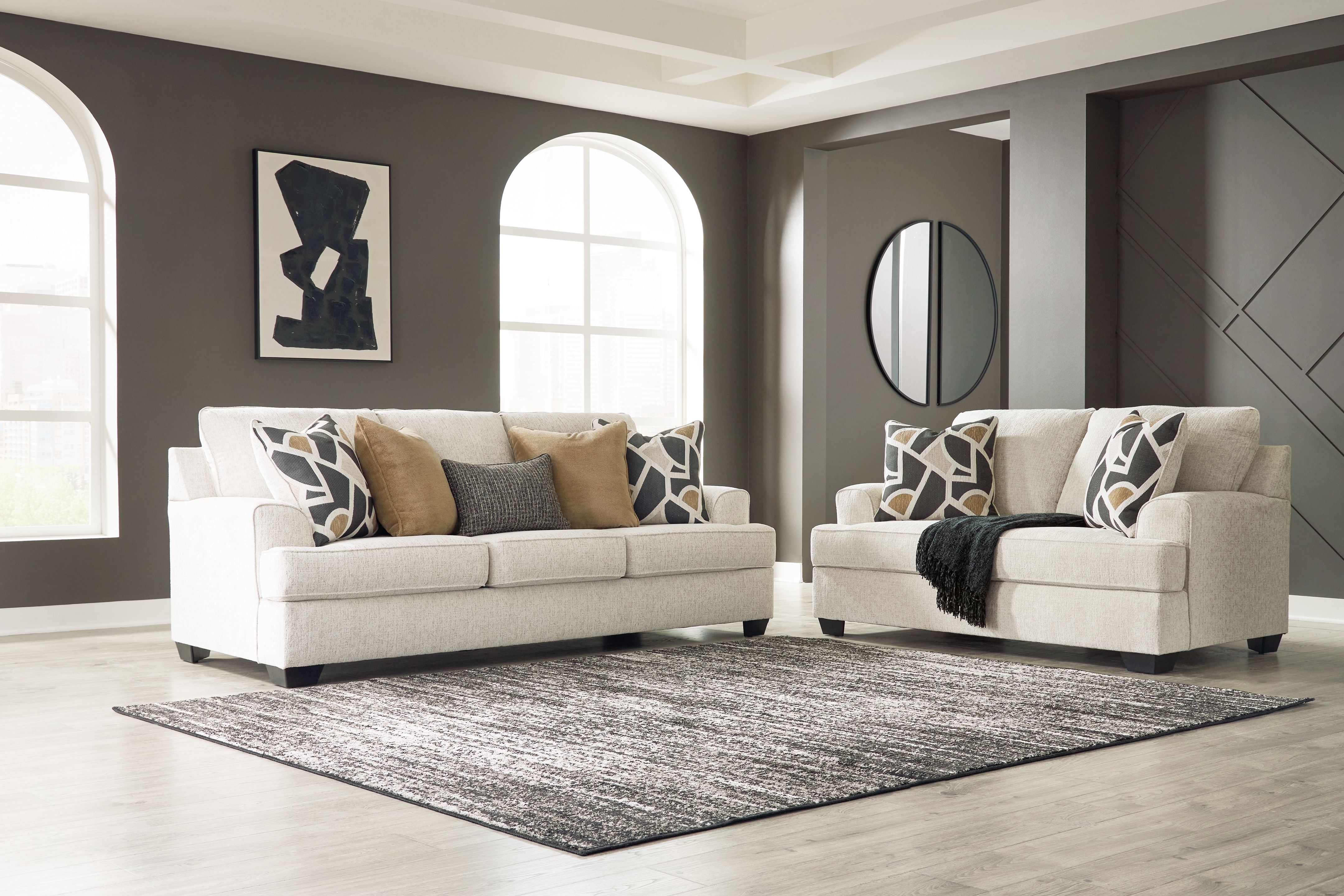 Heartcort - 2 Pc. - Sofa, Loveseat - Quartz