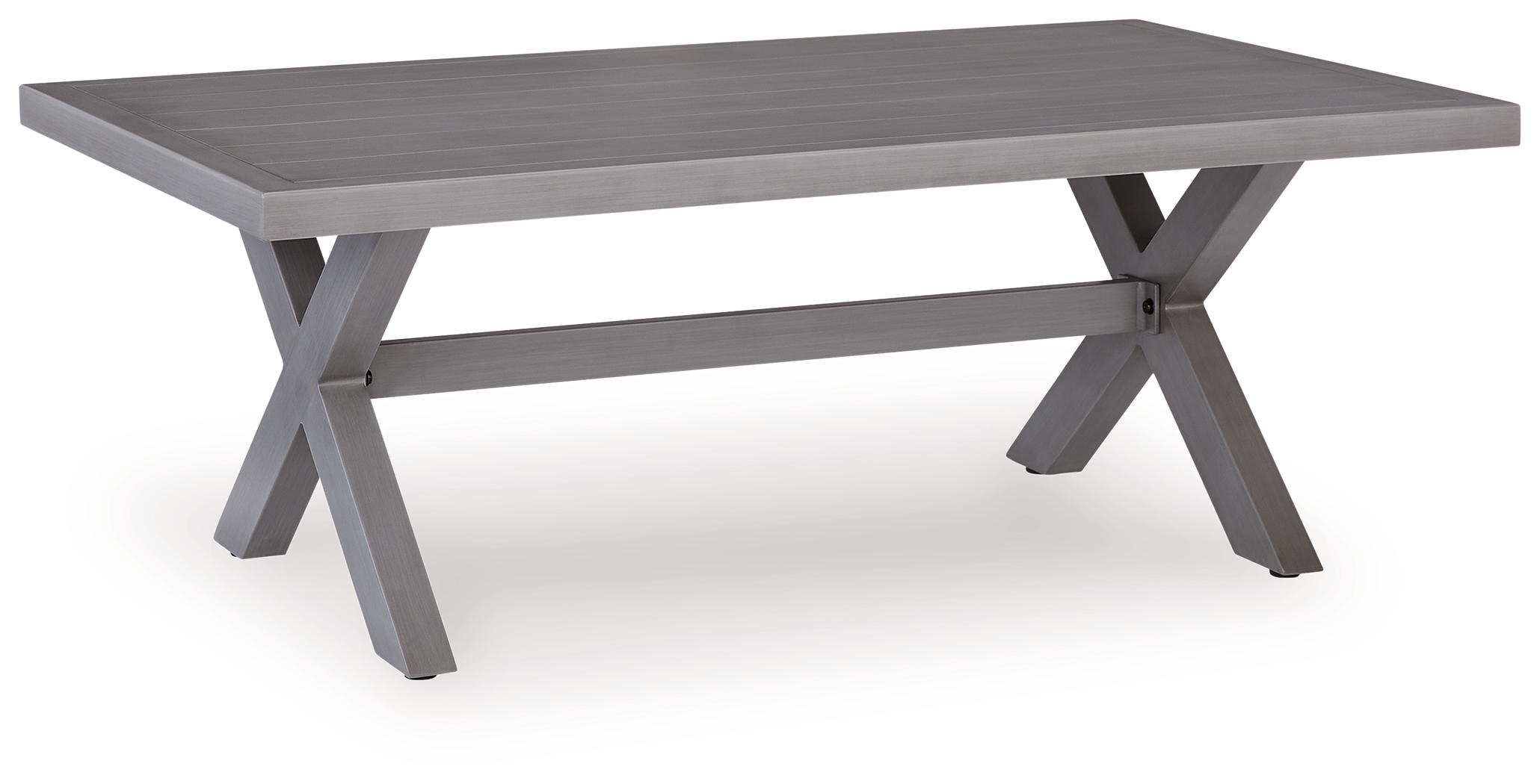 Half Moon Beach - Rectangular Cocktail Table - Gray