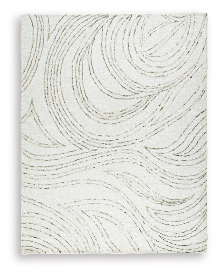 Deenbury - 8' x 10' Rug - Ivory / Green / Brown