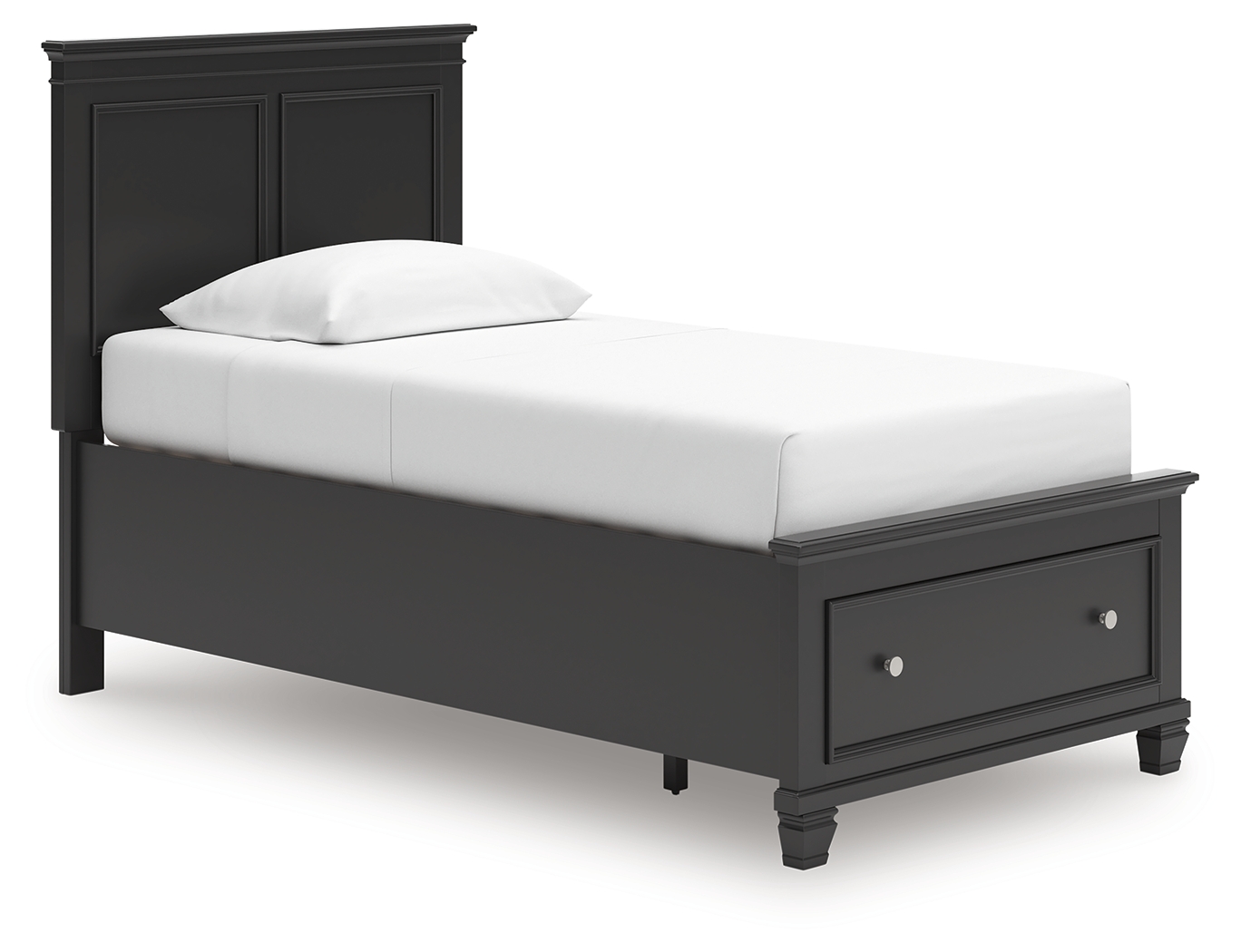 Lanolee - Twin Panel Storage Bed - Black