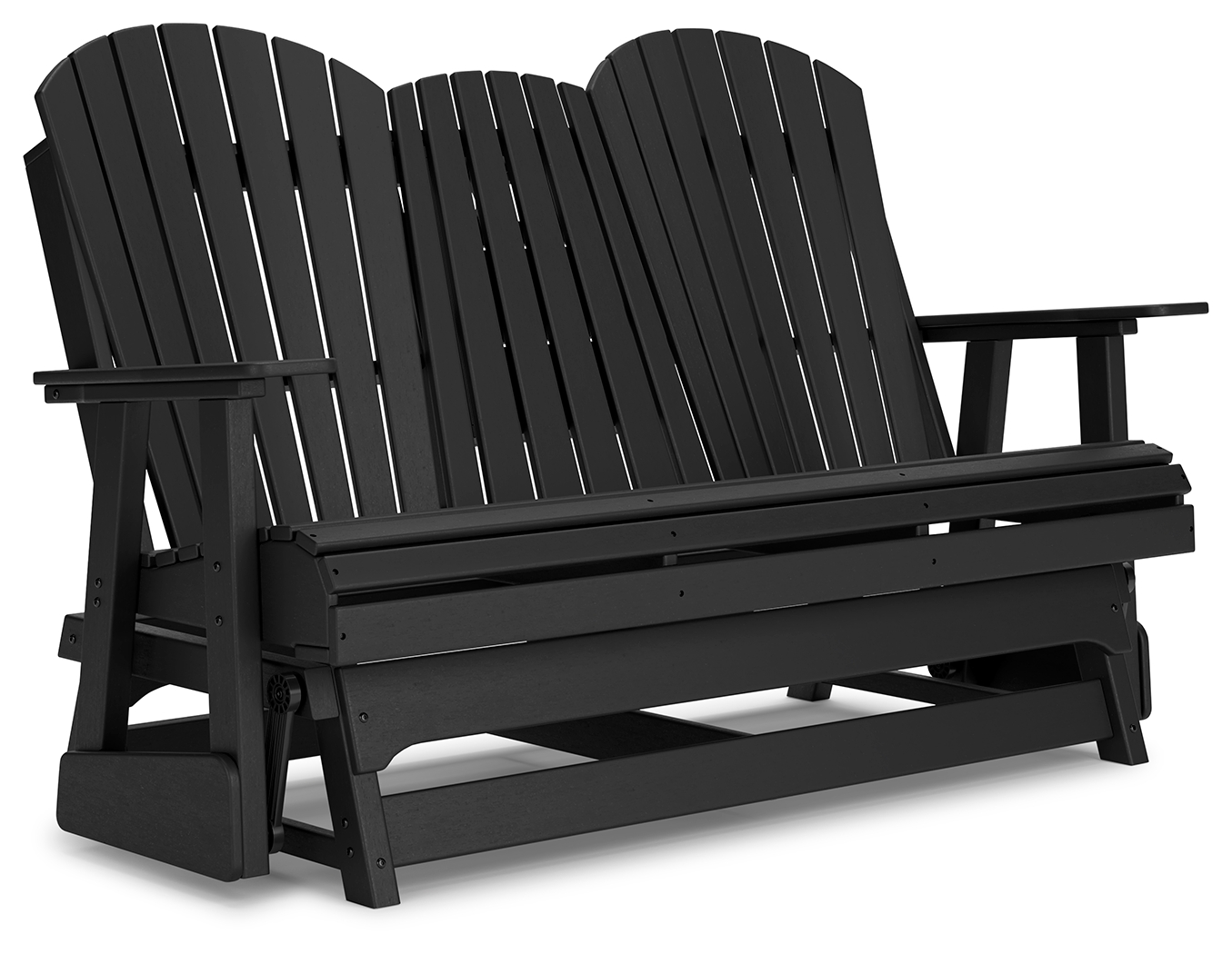 Hyland Wave - Glider Loveseat - Black