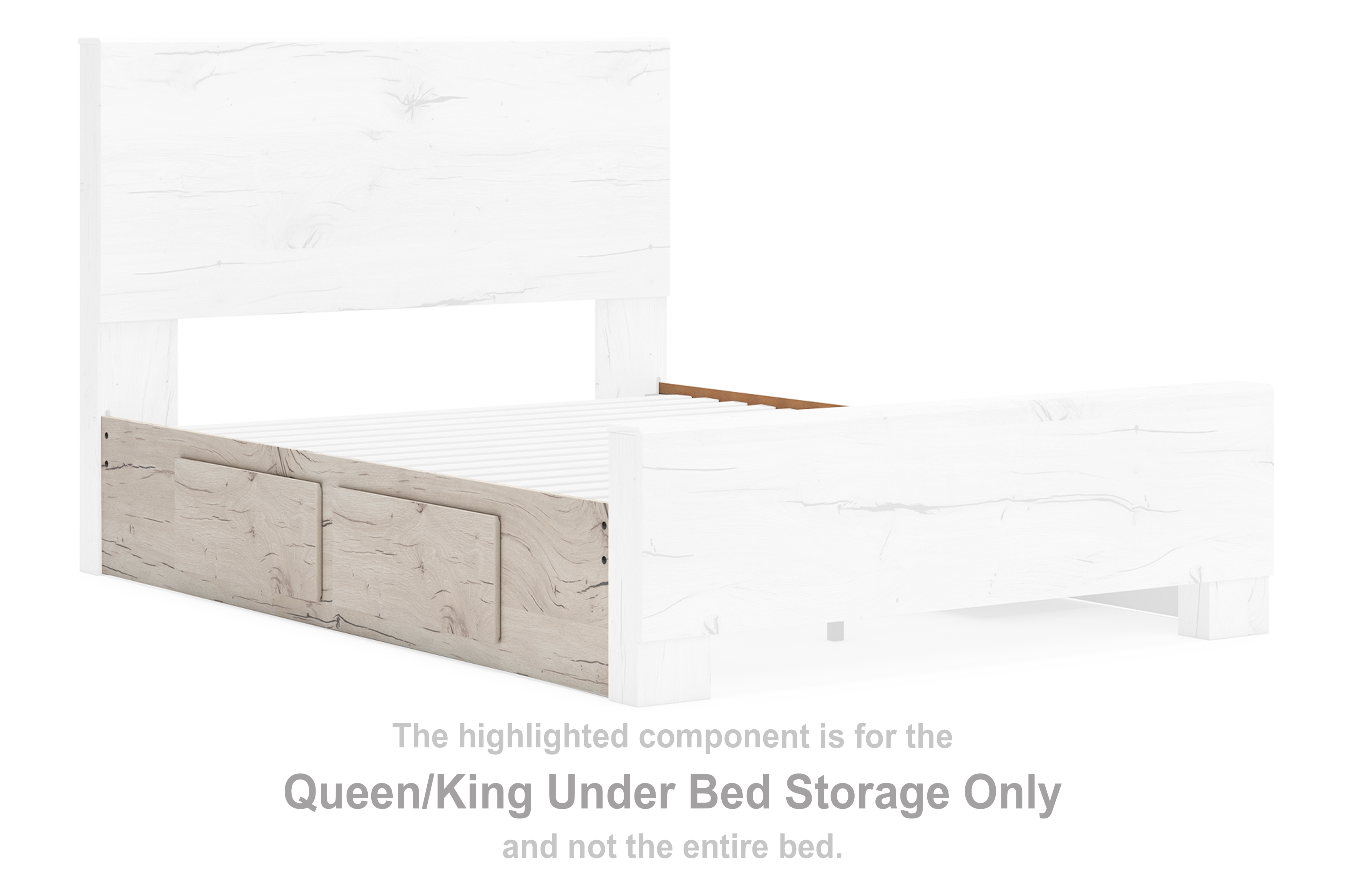 Lawroy - Queen/King Under Bed Storage - Light Natural
