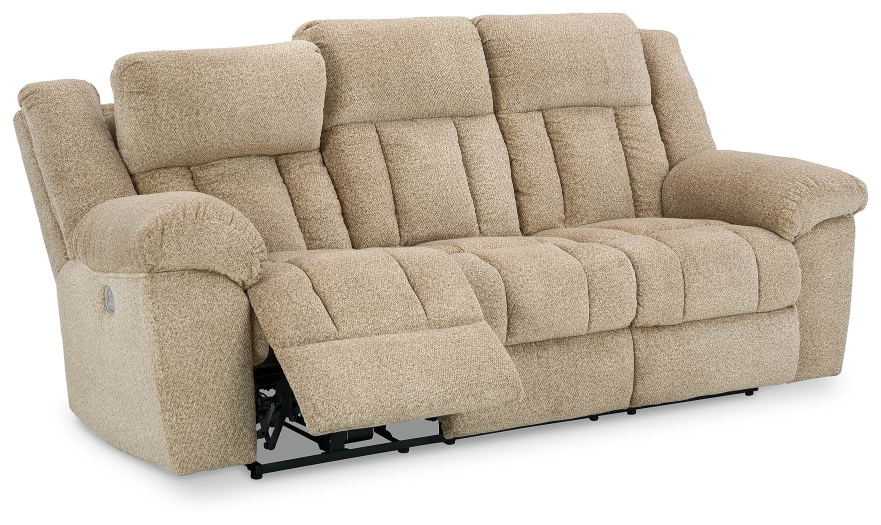 Tip-off - Power Reclining Sofa With Adj Headrest - Wheat
