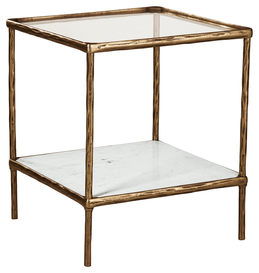Ryandale - Accent Table - Antique Brass Finish