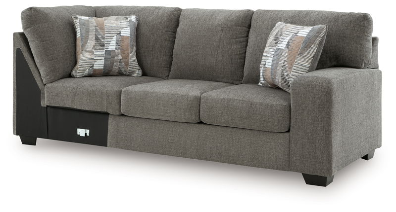 Clarington - RAF Sofa With Corner Wedge - Greystone