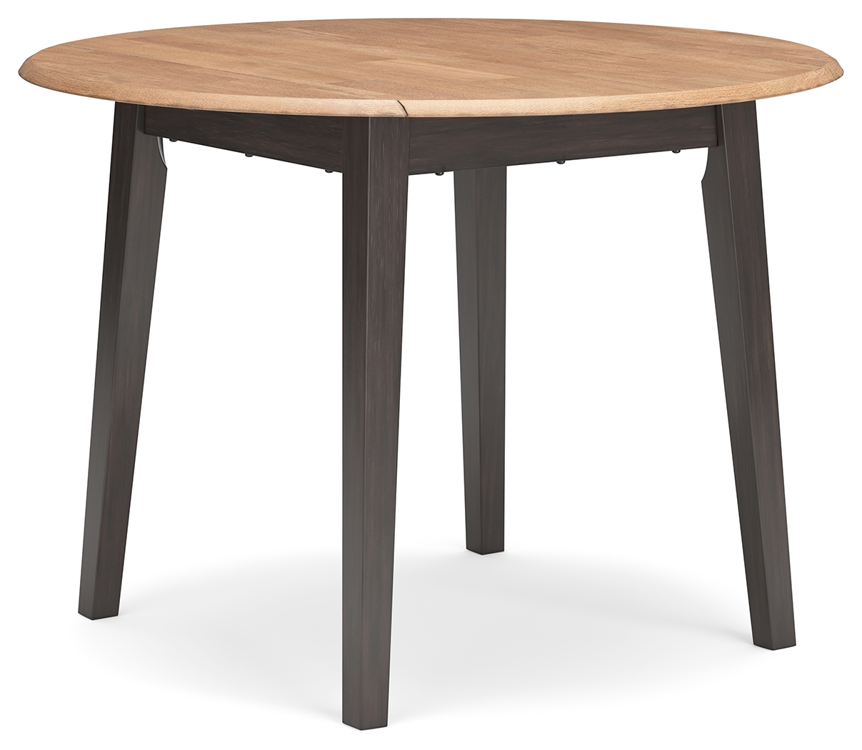 Gesthaven - Round Dining Room Drop Leaf Table - Natural / Brown