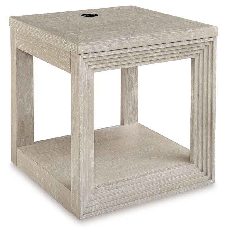 Marxhart - Square End Table - Bisque