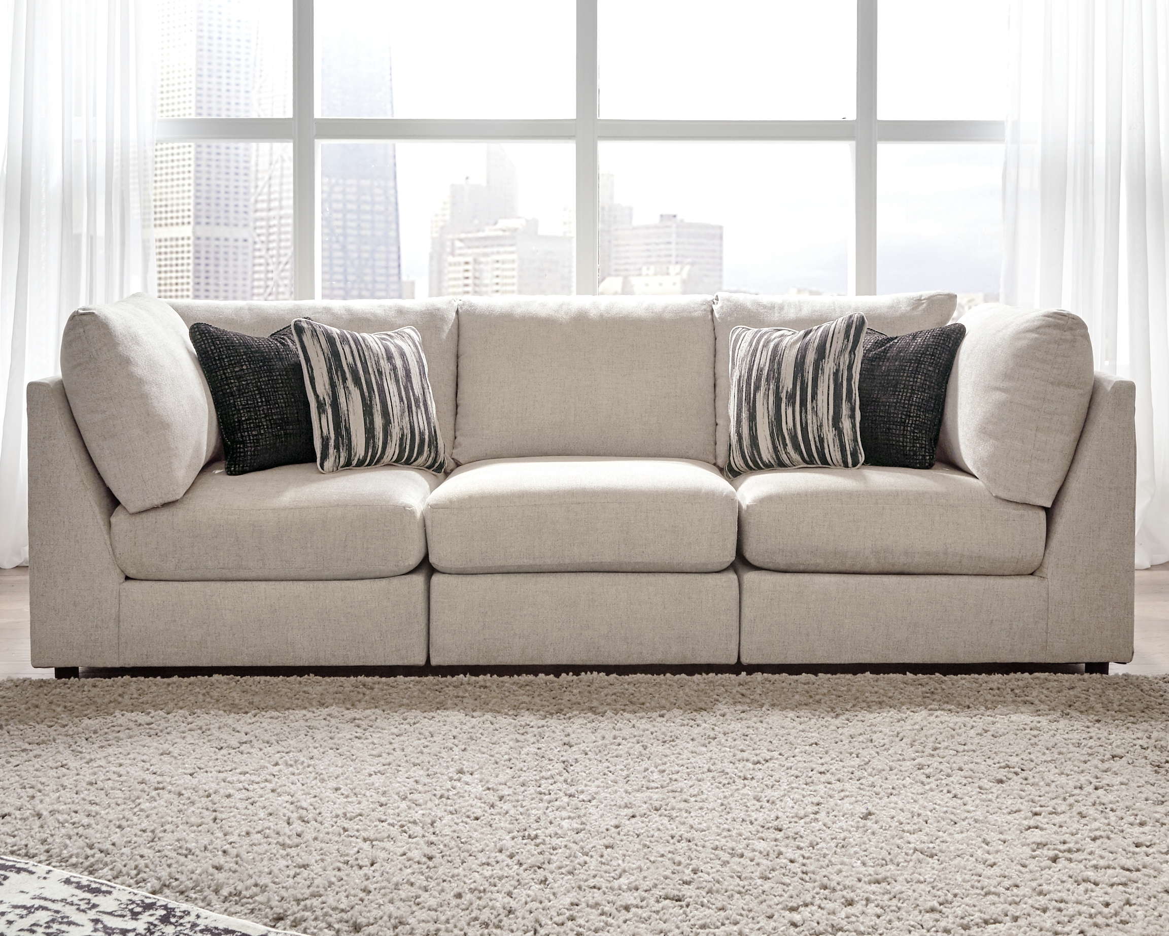 Kellway - Sofa 3 Pc Sectional - Bisque