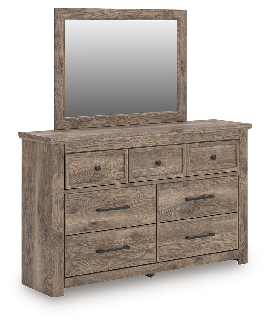 Rusticott - Dresser And Mirror - Brown