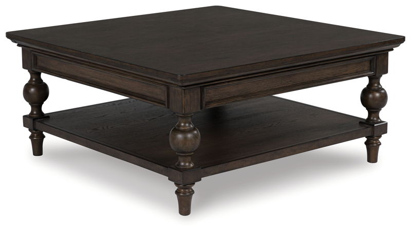 Veramond - Square Cocktail Table - Dark Brown