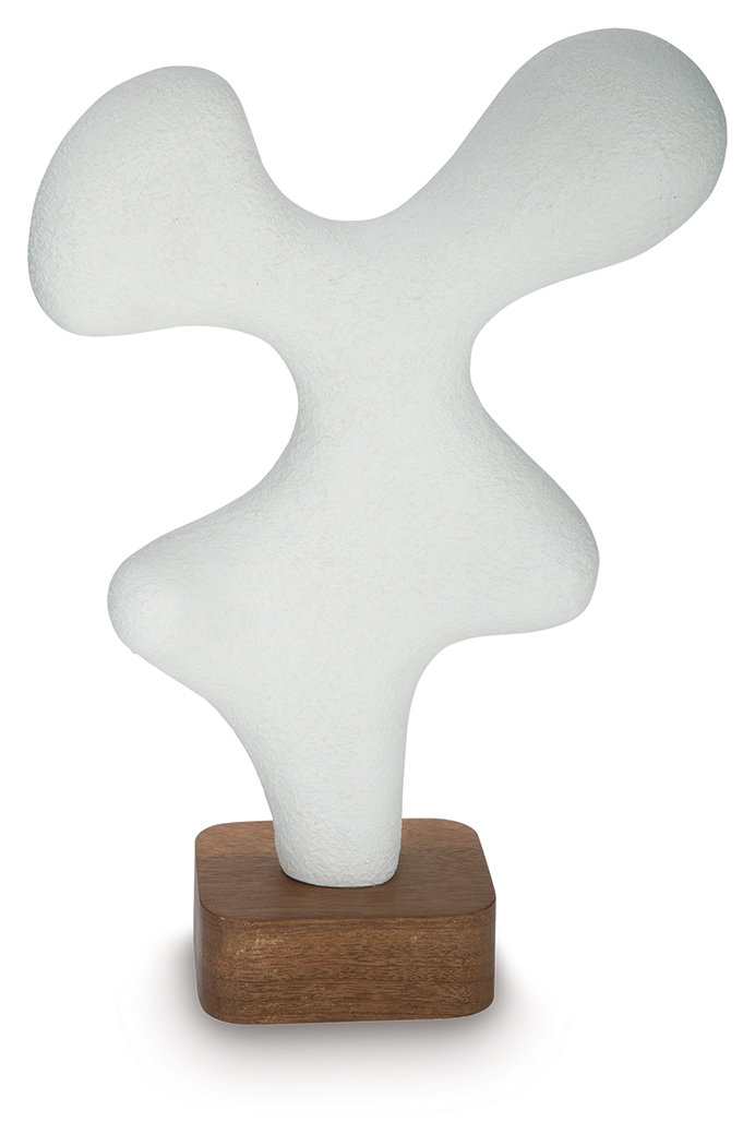 Lavarsen - Sculpture - 16.75" - White / Brown