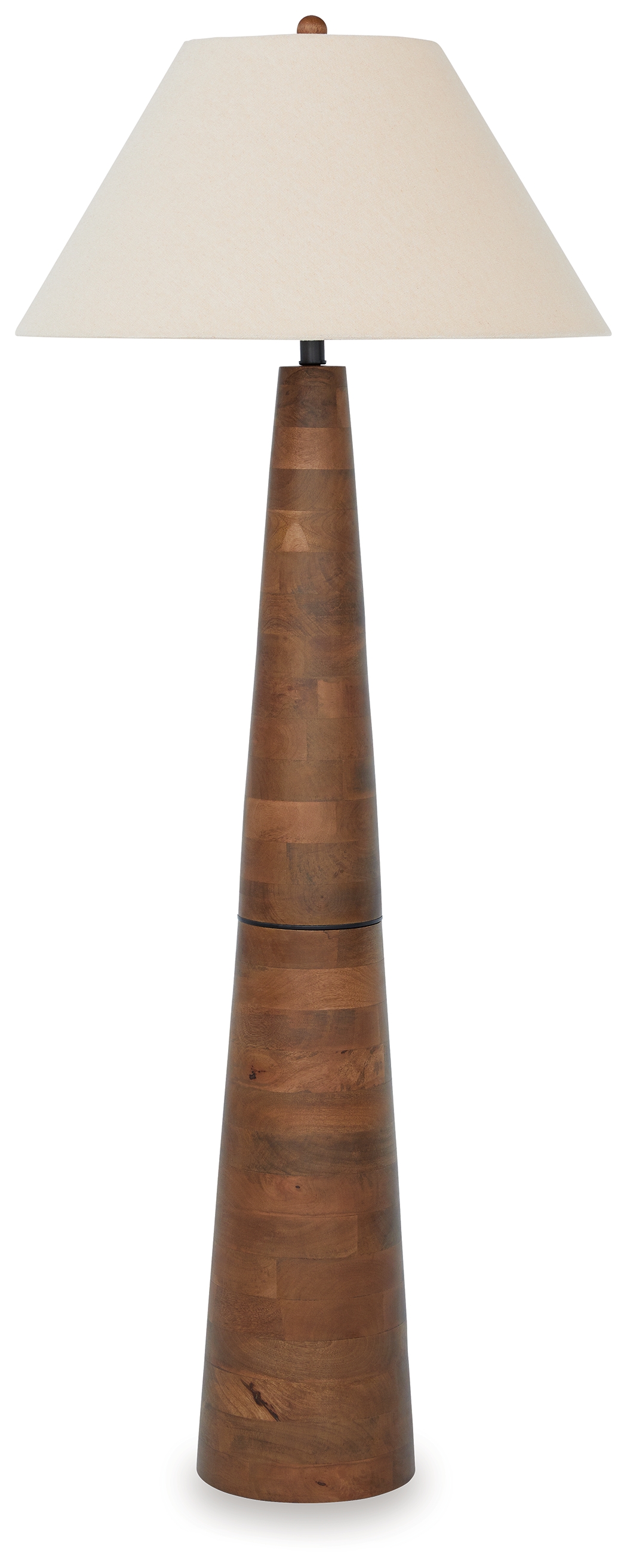 Danset - Wood Floor Lamp - Brown