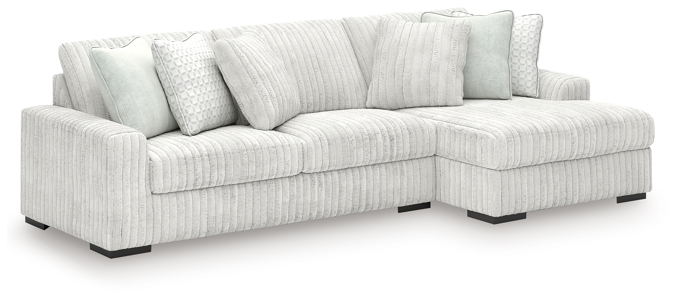 Stupendous - 2-Piece Sectional With RAF Corner Chaise - Alloy