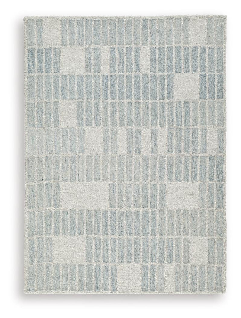 Dylanton - 5' x 7' Rug - Ivory / Blue