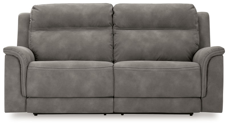 Next-Gen Durapella - 2 Seat Power Reclining Sofa Adj Hdrest - Slate