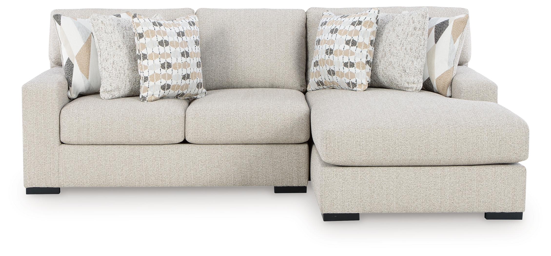 LaureLGrove - 2-Piece Sectional With RAF Corner Chaise - Pebble