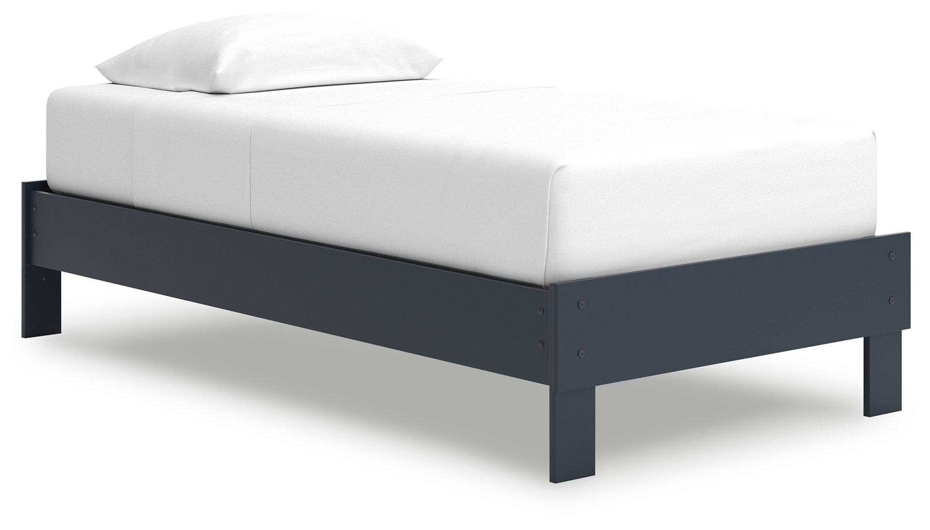 Simmenfort - Twin Platform Bed - Navy Blue