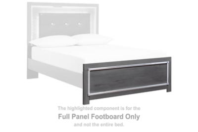 Lodanna - Full Panel Footboard - Gray