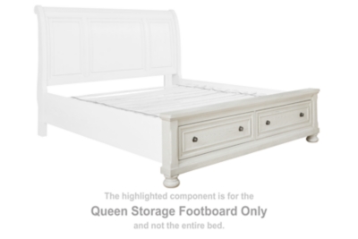 Robbinsdale - Queen Storage Footboard - Antique White
