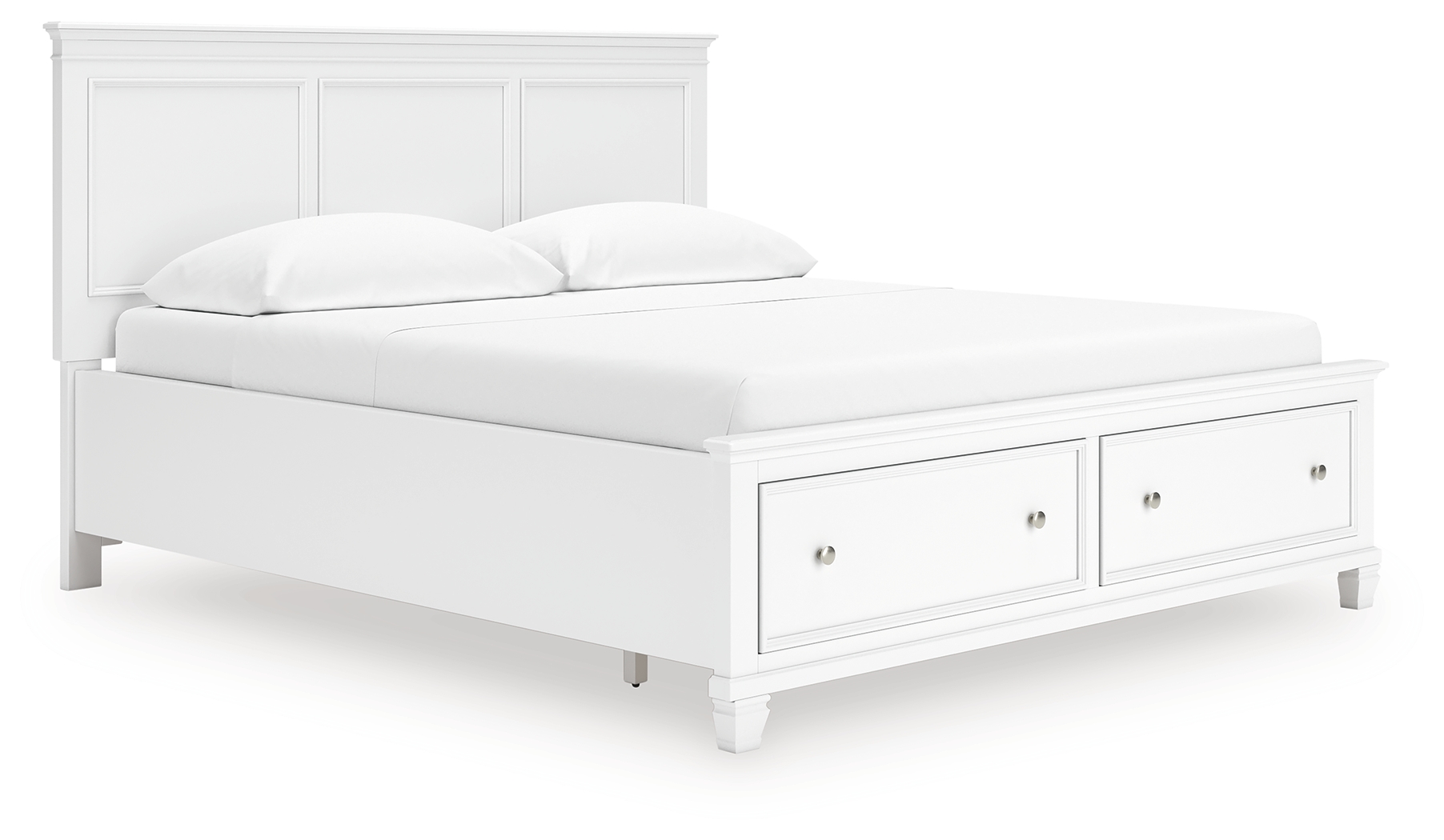 Fortman - California King Panel Storage Bed - White