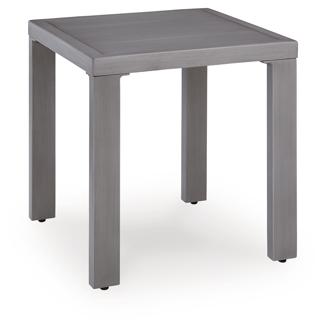 Half Moon Beach - Square End Table - Gray