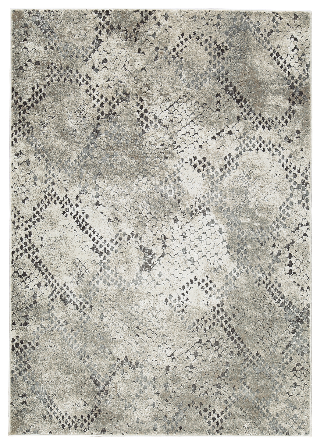 Poincilana - 5' x 7' Rug - Ivory / Taupe