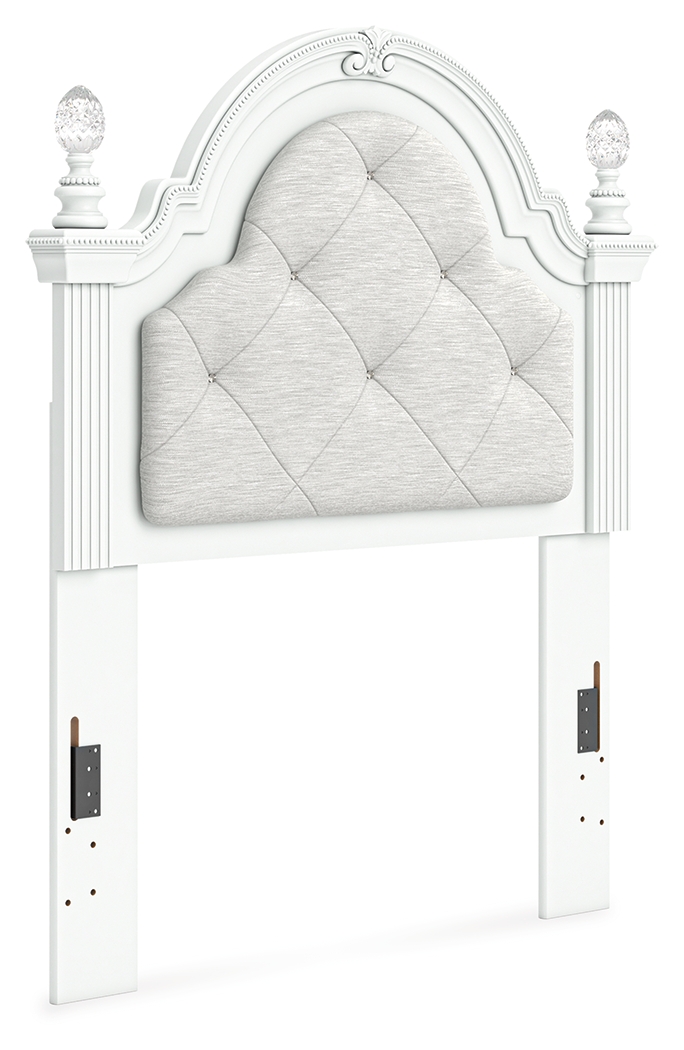 Kozlani - Twin Upholstered Panel Headboard - White